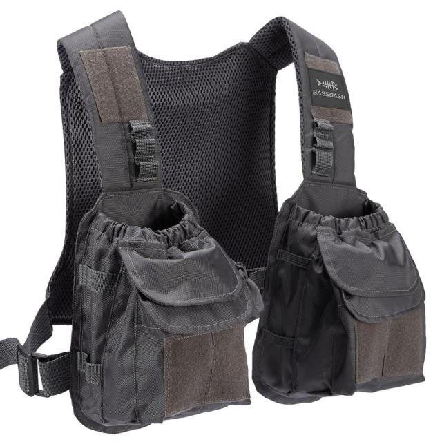 Men's Fly Fishing Mesh Vest Adjustable Breathable Quick Dry Bass Fishing  Vest Pack